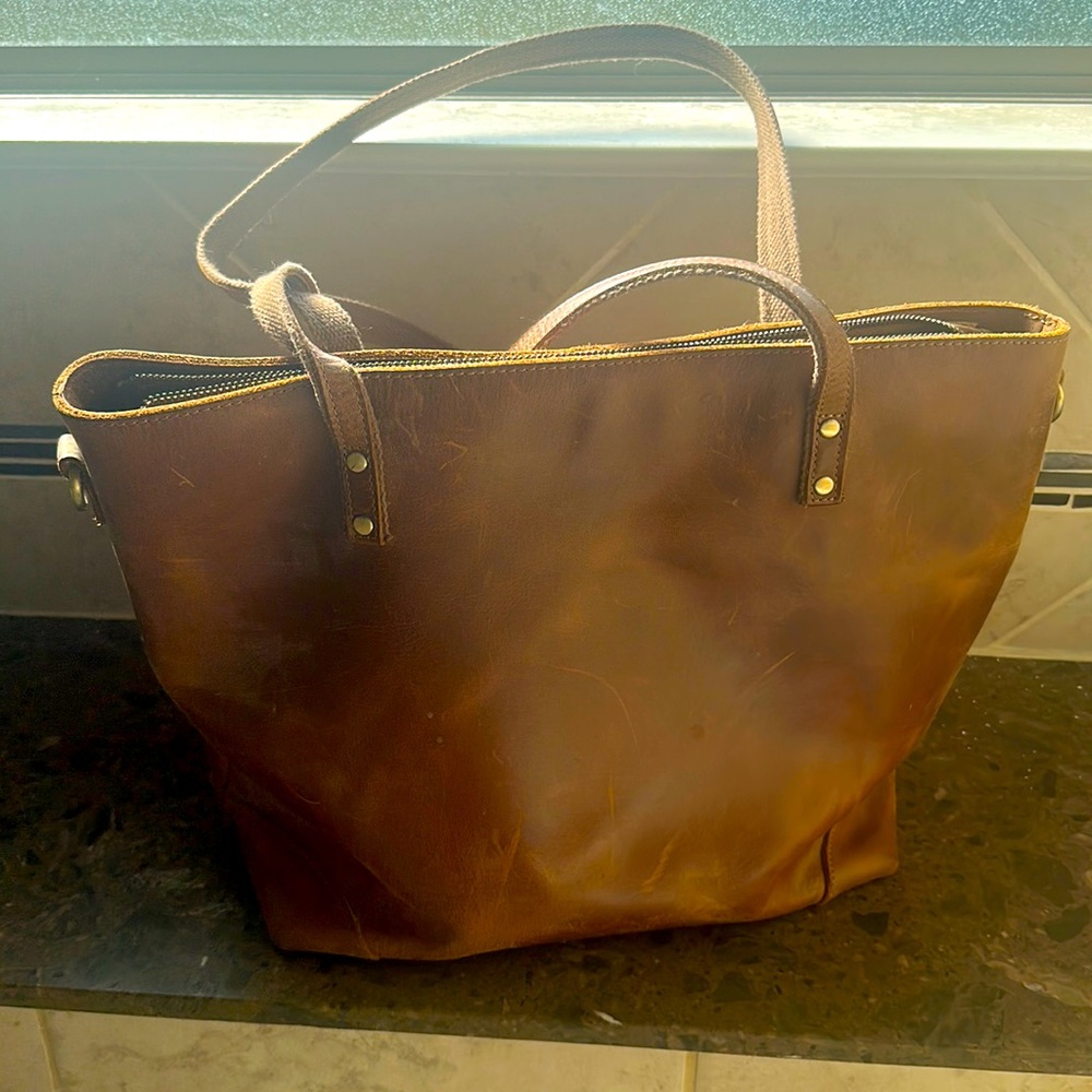 S-Zone leather laptop bag/purse.